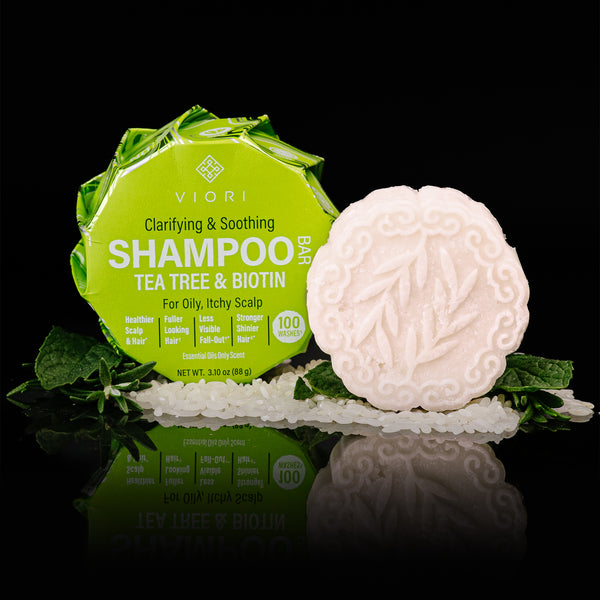 Tea Tree Shampoo Bar – Oily & Itchy Scalp | VIORI