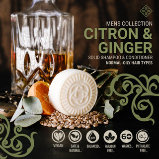 Men’s Shampoo Bar for Oily Hair | Citron & Ginger