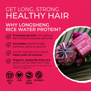 Castor Oil Shampoo Bar for Ultra-Hydrating | Chamomile Rose