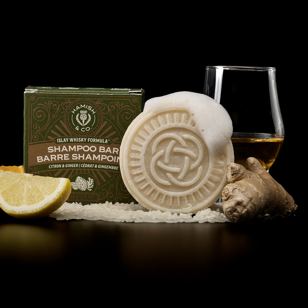 Shampoo Bar for Men Longsheng Rice Water + Scottish Islay Whisky Inf