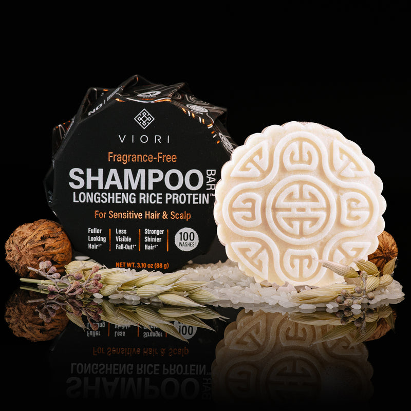 Fragrance-Free Rice Water Shampoo Bar | VIORI - VIORI Rice Water Hair Care