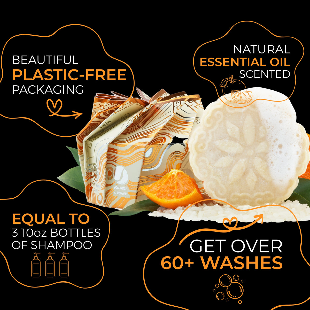 Volumizing Shampoo Bar – Fine & Flat Hair | VIORI - angle 7