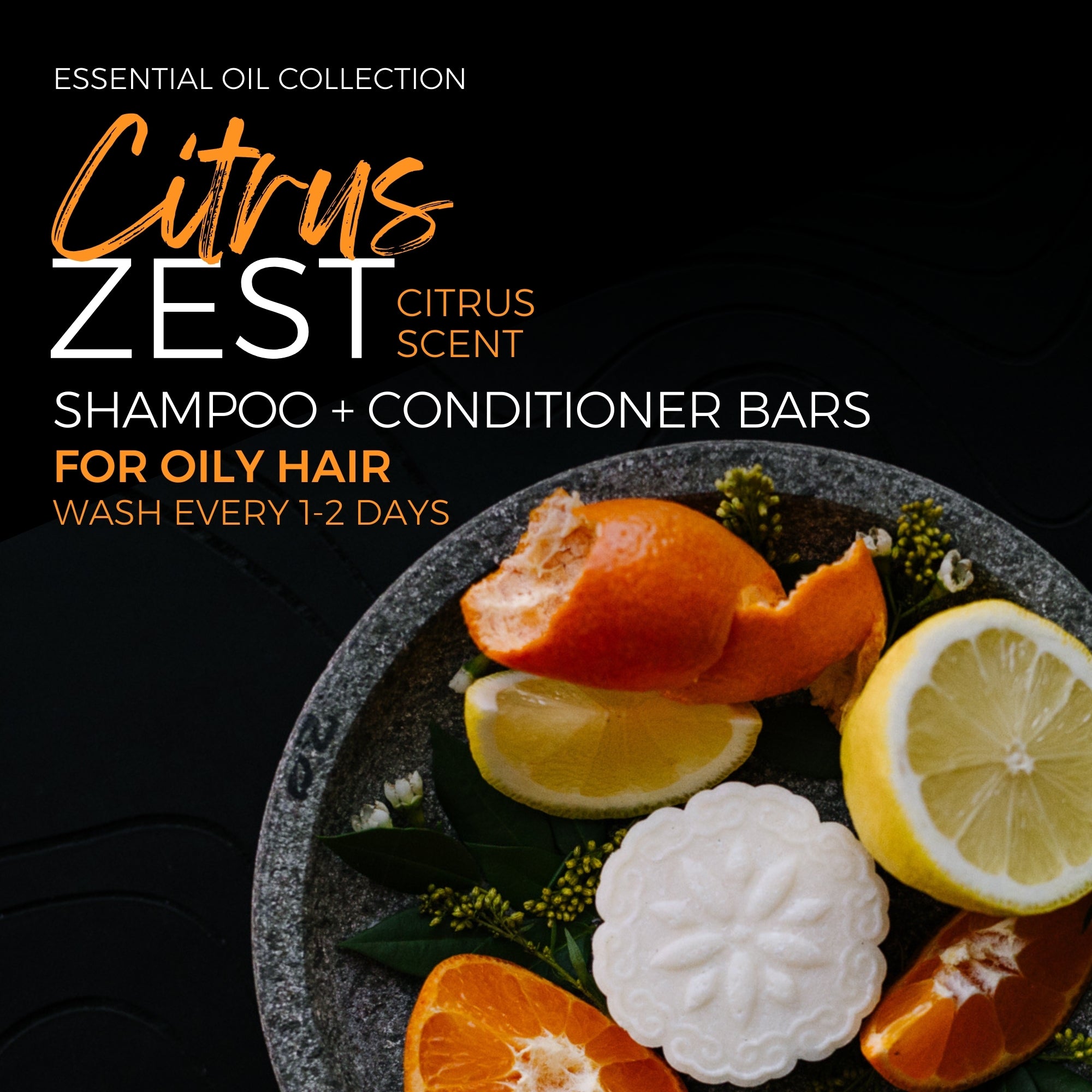 Citrus Zest Essential Oil Shampoo Bar VIORI - Main Image