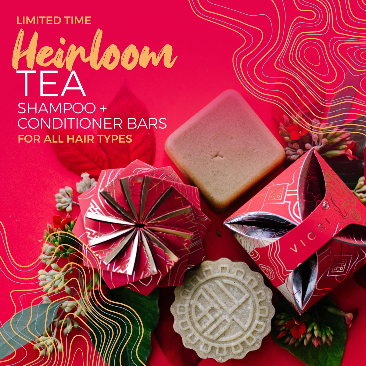 LIMITED Heirloom Tea Shampoo Bar | VIORI - angle 3