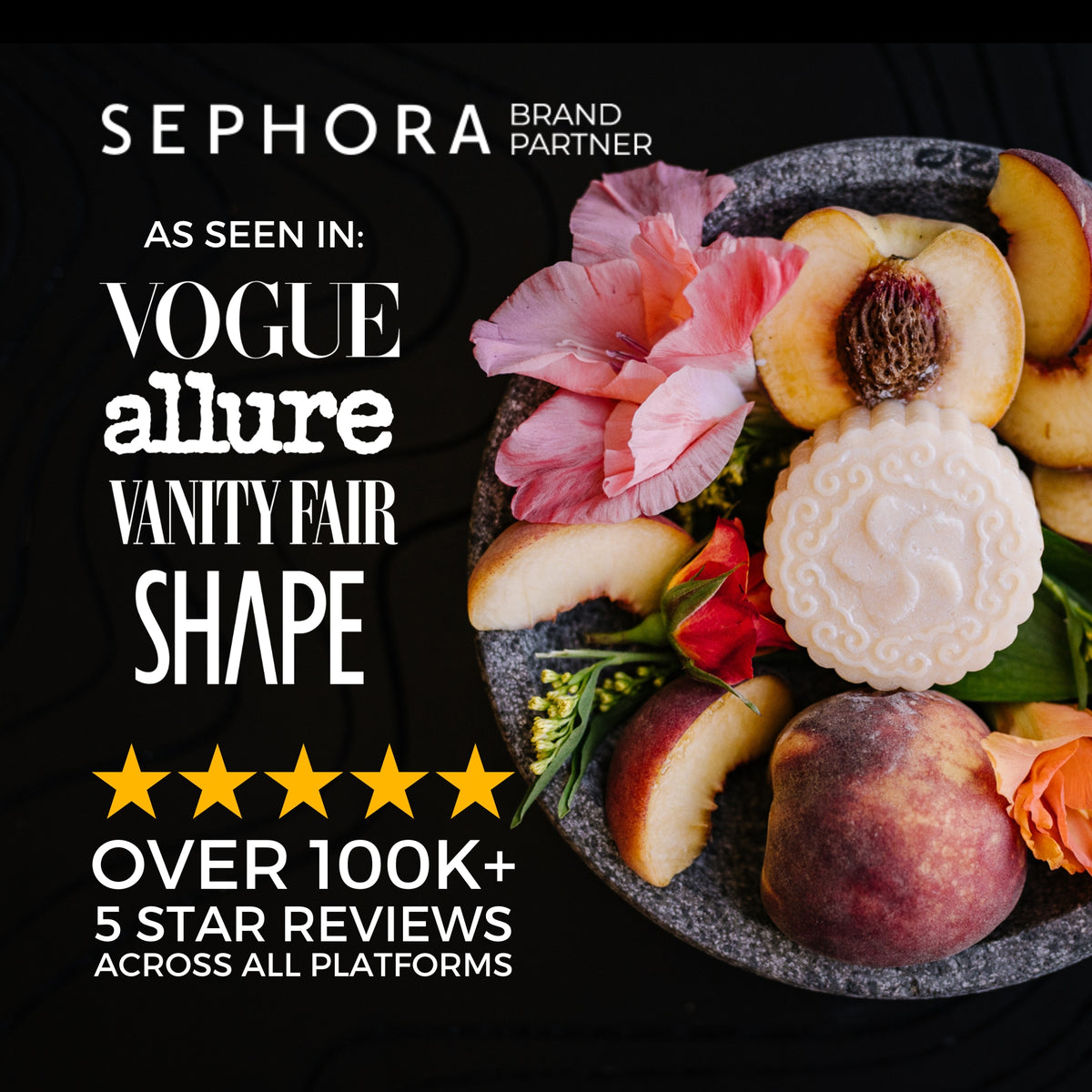 LIMITED Peach Hibiscus Shampoo Bar - angle 5