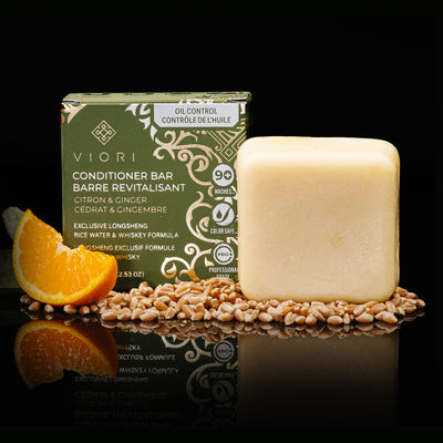 Men's Citron Ginger Conditioner Bar – Oily Hair | VIORI