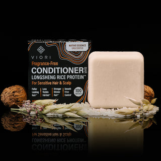 Fragrance-Free Rice Water Conditioner Bar | VIORI - VIORI Rice Water Hair Care