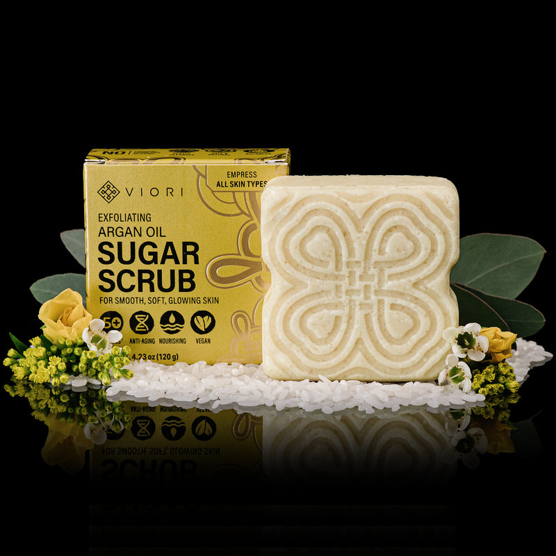 Argan Oil Sugar Scrub Bar – Empress | VIORI