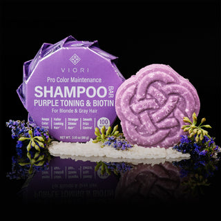 Biotin Purple Shampoo Bar for Blonde + Gray Hair