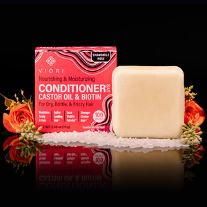 Castor Oil Conditioner Bar – Brittle & Dry Ends | VIORI