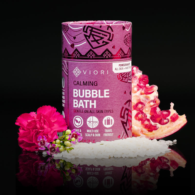 LIMITED Pomegranate Bubble Bath Bar | VIORI - VIORI Rice Water Hair Care