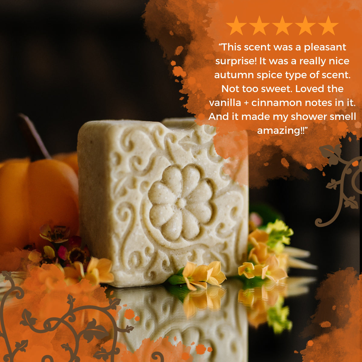LIMITED Sugar Scrub Bar | Pumpkin Spice - angle 5