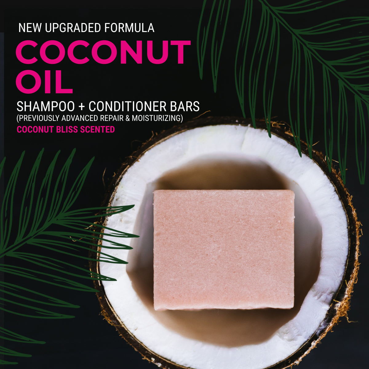 Coconut Oil Repair Conditioner Bar – Damaged Hair | VIORI - angle 3