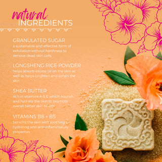 LIMITED Sugar Scrub Bar | Peach Hibiscus