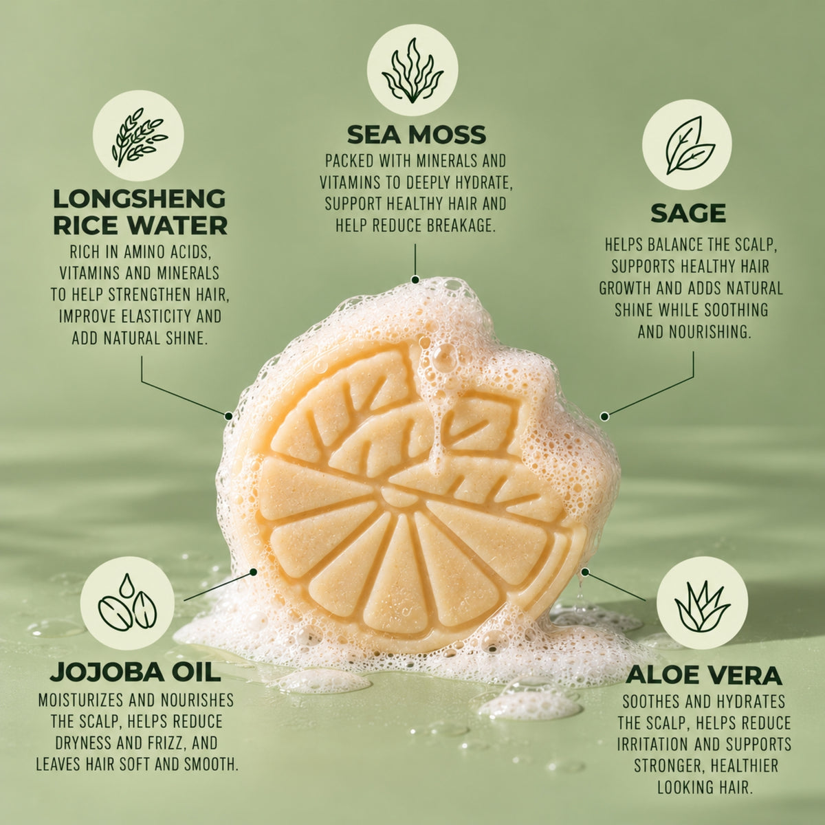 LIMITED Sage Mojito Shampoo Bar