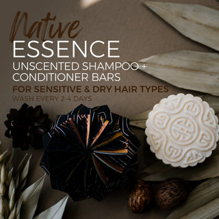 Native Essence™ Shampoo Bar for Sensitive Hair & Scalp | Unscented