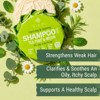 Tea Tree Shampoo Bar – Oily & Itchy Scalp | VIORI