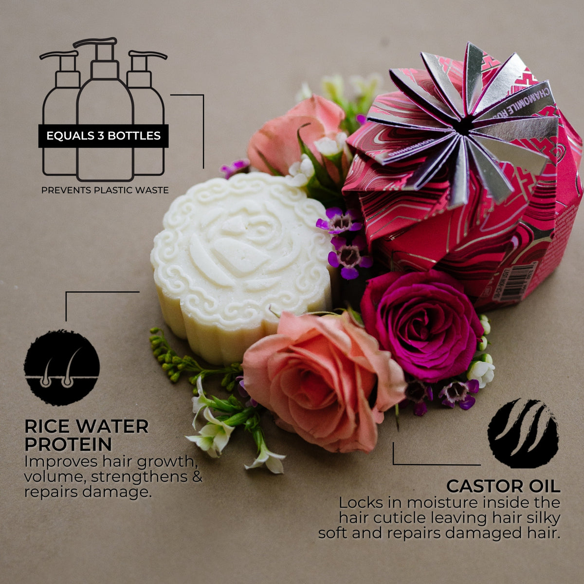 Castor Oil Shampoo Bar – Brittle & Dry Hair | VIORI - angle 5