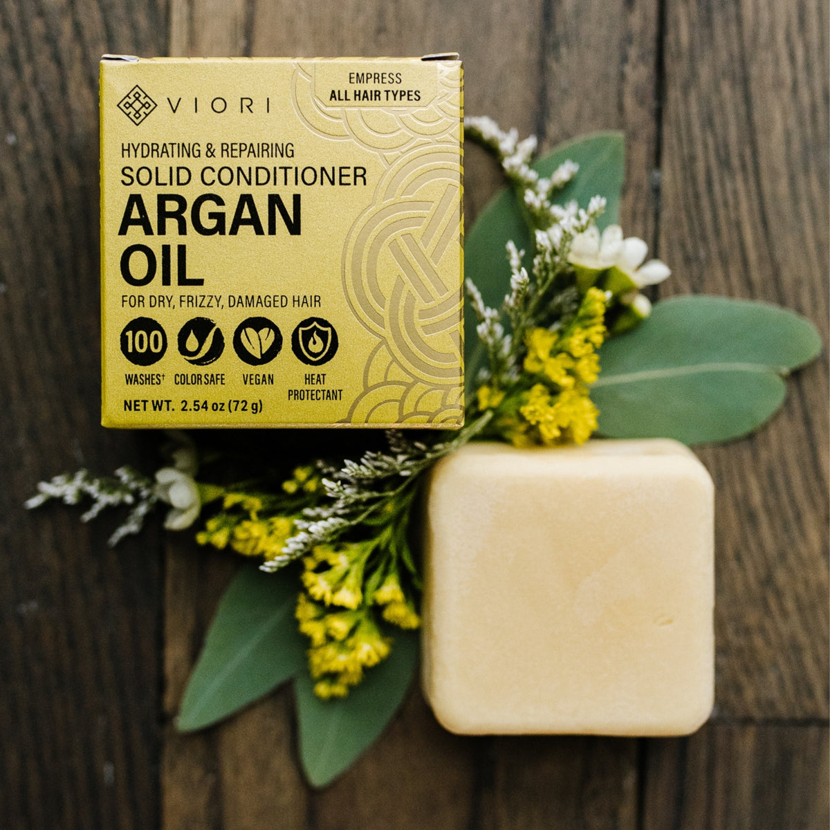LIMITED Argan Oil Conditioner Bar – Empress | VIORI - angle 2