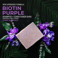 Purple Conditioner Bar with Biotin – Blonde & Gray | VIORI - angle 3