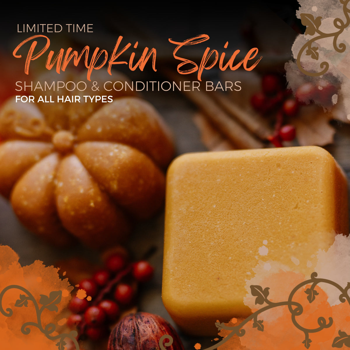 LIMITED Pumpkin Spice Conditioner Bar - angle 3