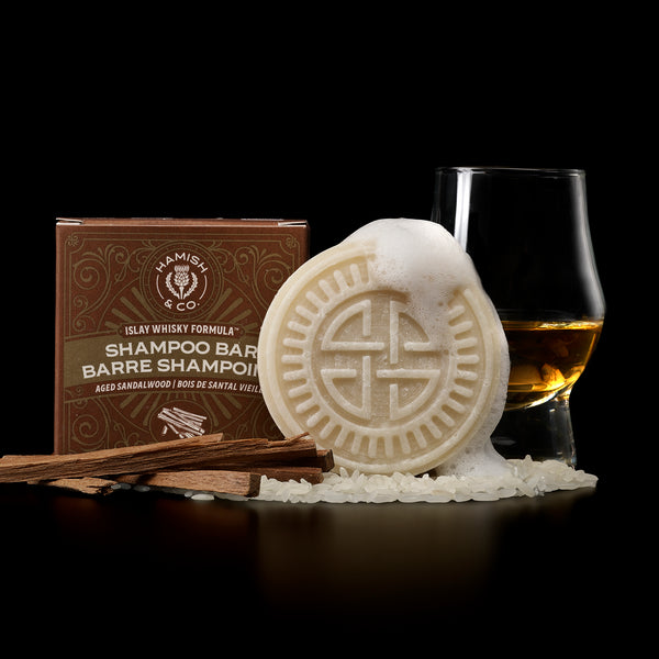 Shampoo Bar for Men Longsheng Rice Water + Scottish Islay Whisky Inf