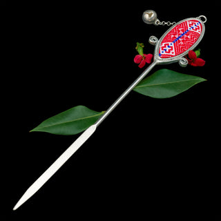 LIMITED Red Yao Embroidered Hair Pin