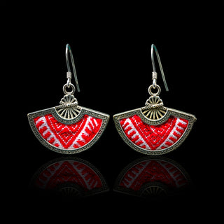 LIMITED Red Yao Embroidered Earrings