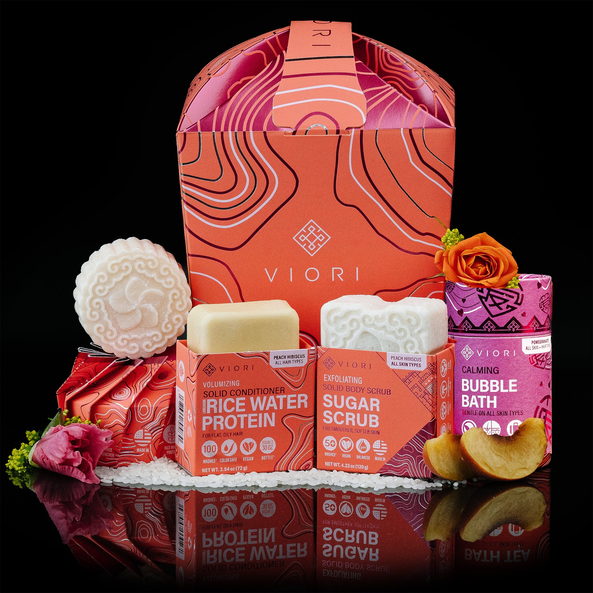 LIMITED Peach Hibiscus Home Spa Bundle