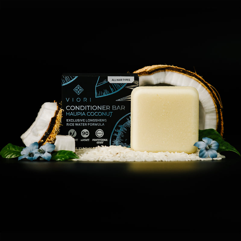 EXCLUSIVE Haupia Coconut Conditioner Bar - VIORI Rice Water Hair Care