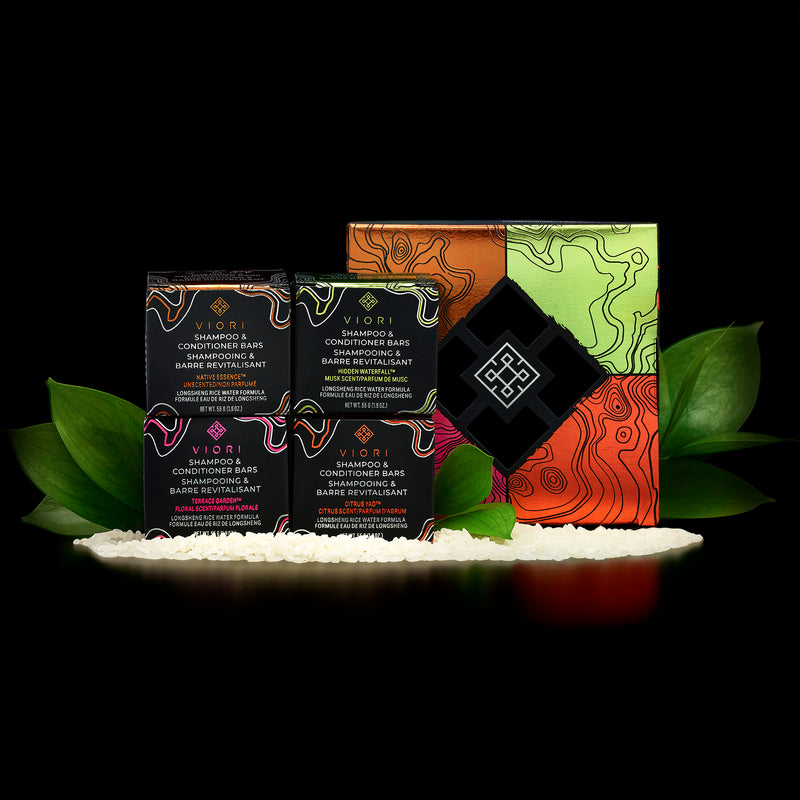 Travel-Size Shampoo & Conditioner Bars | VIORI - VIORI Rice Water Hair Care