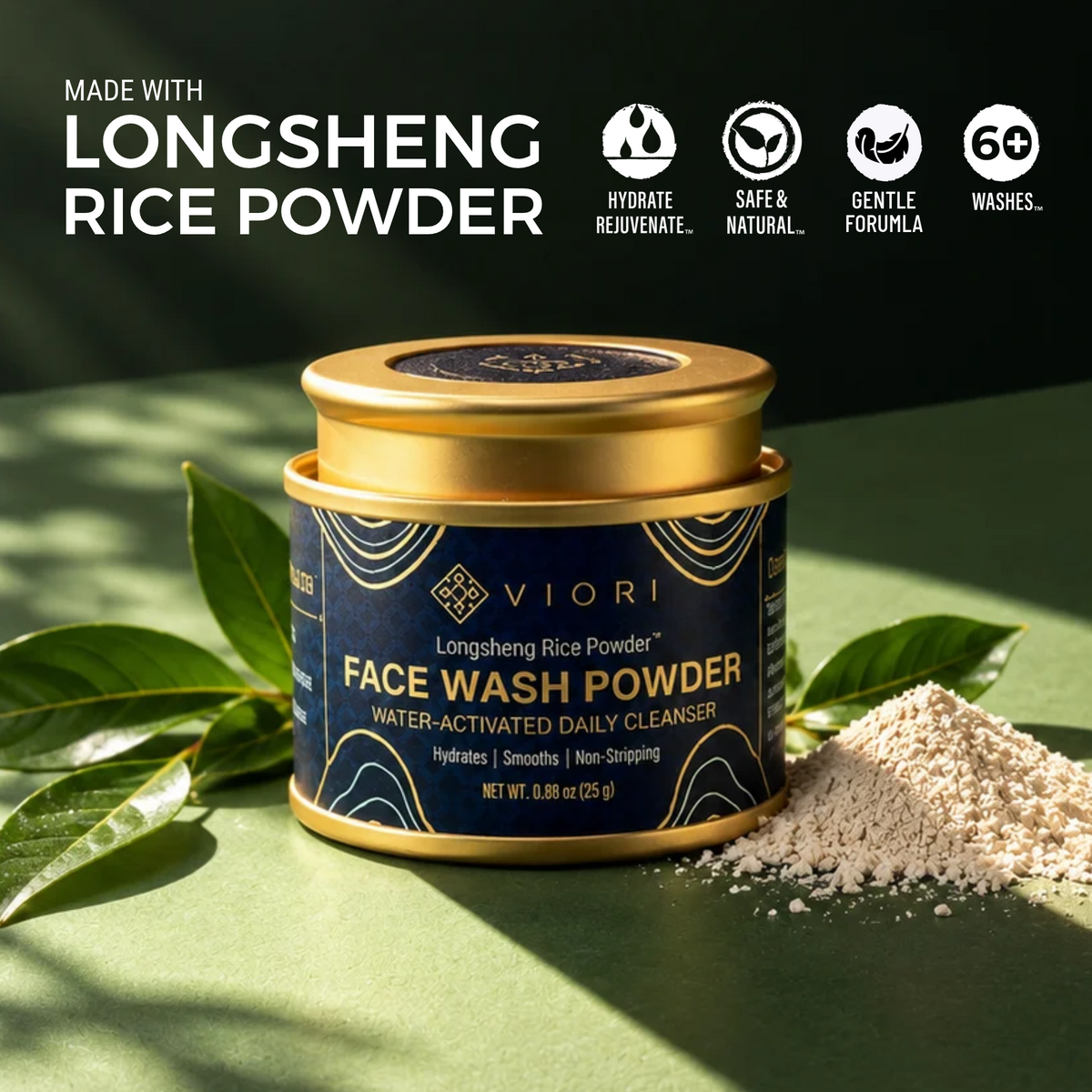 Longsheng Rice Face Wash Powder