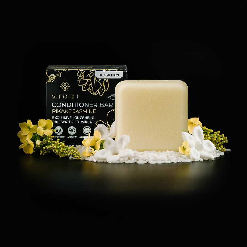 EXCLUSIVE Pīkake Jasmine Conditioner Bar - VIORI Rice Water Hair Care