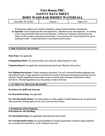 Body wash bar hidden waterfall page 2