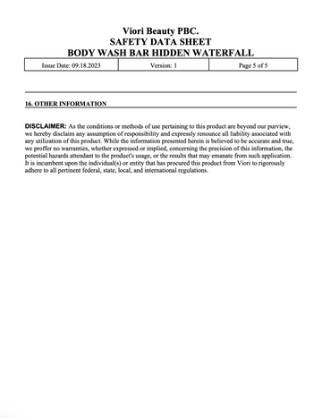 Body wash bar hidden waterfall page 5