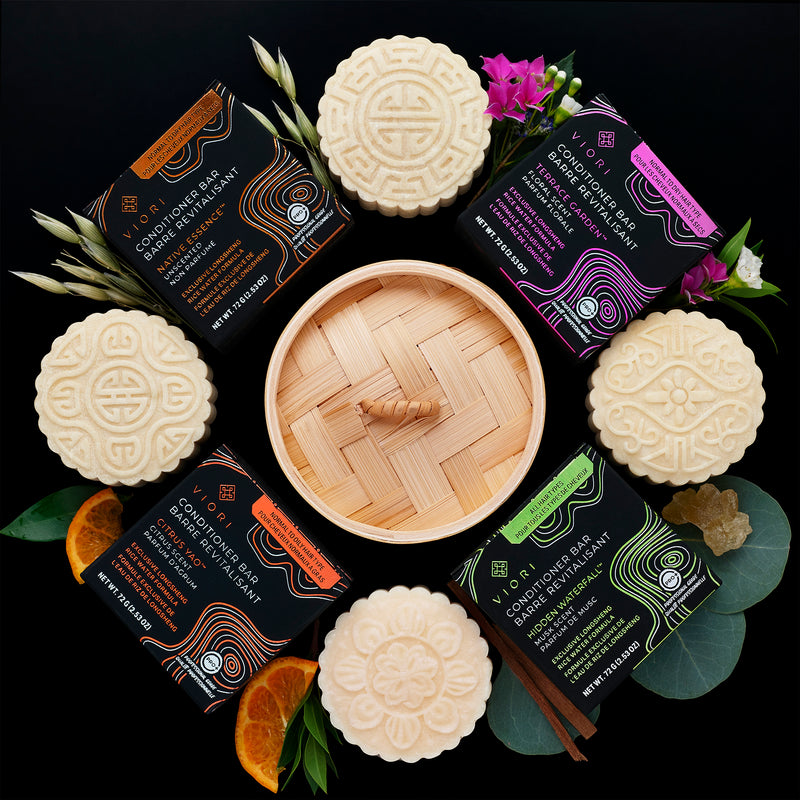 Shampoo Bar Sampler + Bamboo Holder | VIORI - VIORI Rice Water Hair Care