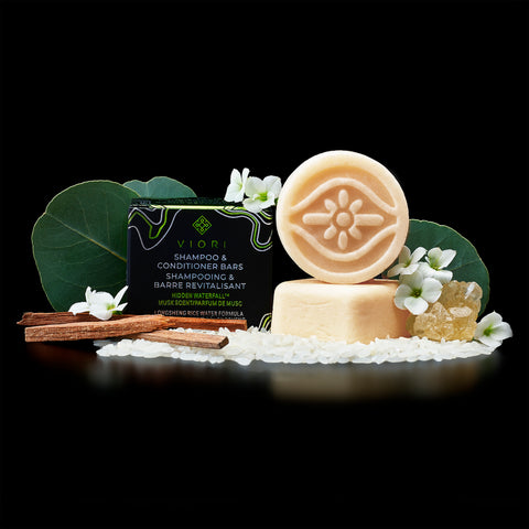 Travel-Size Shampoo + Conditioner Mini Bars | VIORI - VIORI Rice Water Hair Care