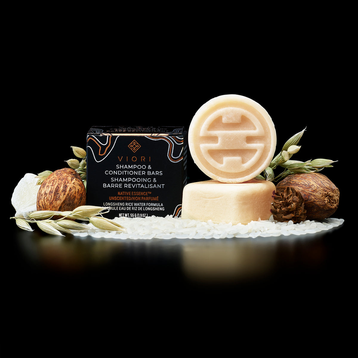 Travel-Size Shampoo + Conditioner Mini Bars | VIORI - angle 4