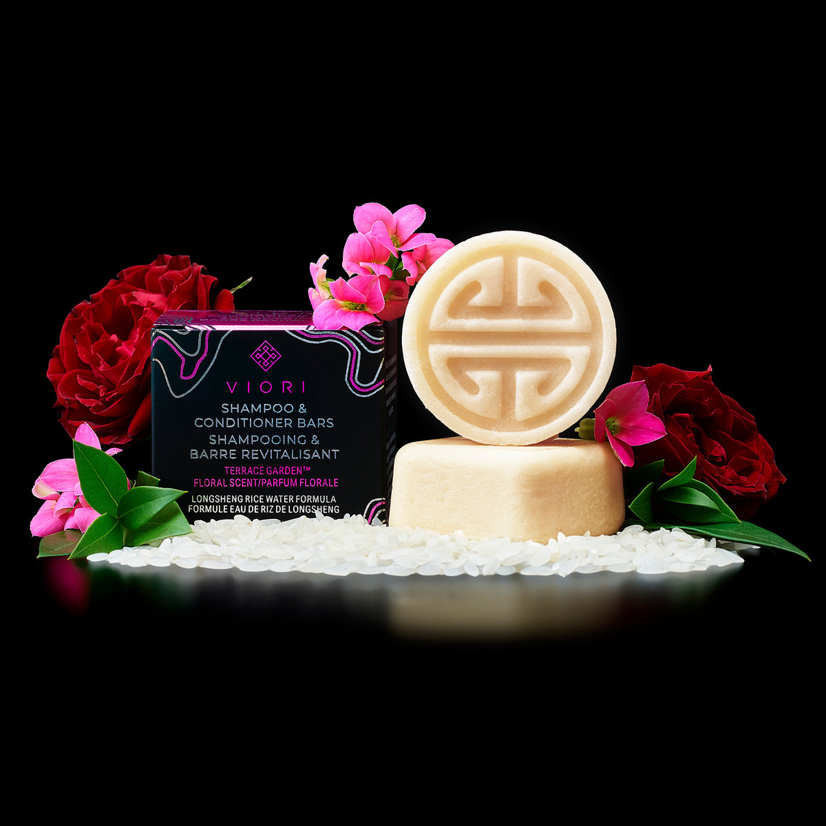 Travel-Size Shampoo + Conditioner Mini Bars | VIORI - angle 3