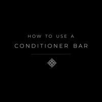 Video: how to use a conditioner bar